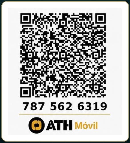Código QR real de ATH Móvil para Mónica Santa